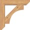 Ekena Millwork Westlake Slat Smooth Bracket w/ Offset Brace, Western Red Cedar, 5 1/2"W x 22"D x 22"H BKT0604X22X22WTL06SWR - alternate 4